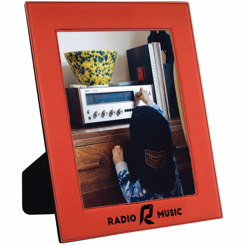 8" x 10" Red Leatherette Photo Frame