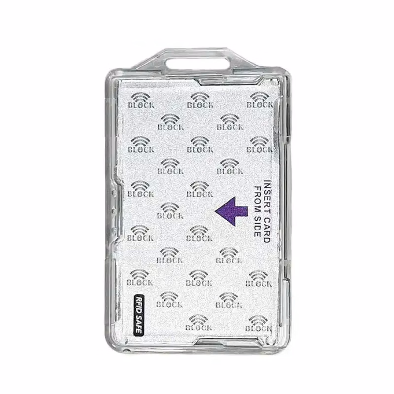 RFID Blocking Double Sided Badge Holder