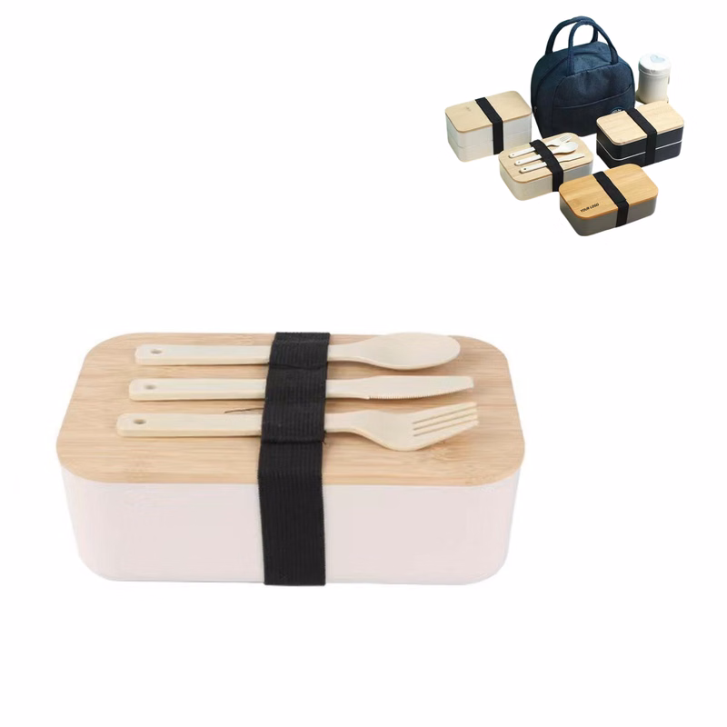 Bamboo Lid Lunch Box - Durable and Elegant