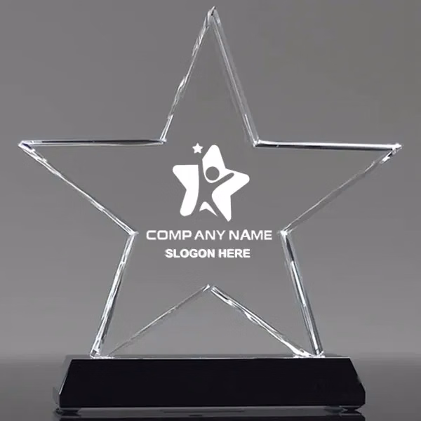 Clear Signature Crystal Star Award