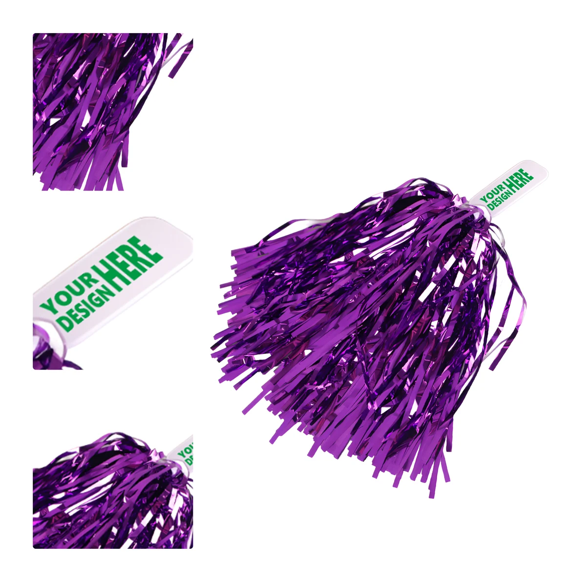 MOQ 50 Customizable Cheerleading Poms for Events and Performances 1