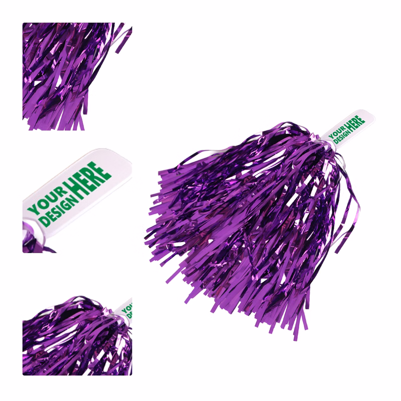MOQ 50 Customizable Cheerleading Poms for Events and Performances