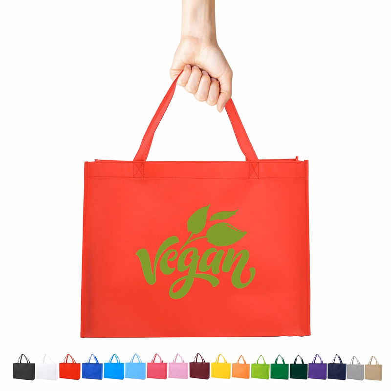 Non-Woven Shopping Tote Bag(16''X12''X6'')
