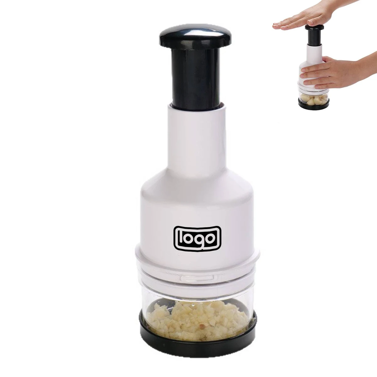 Plastic Push Down Vegetable Chopper 1