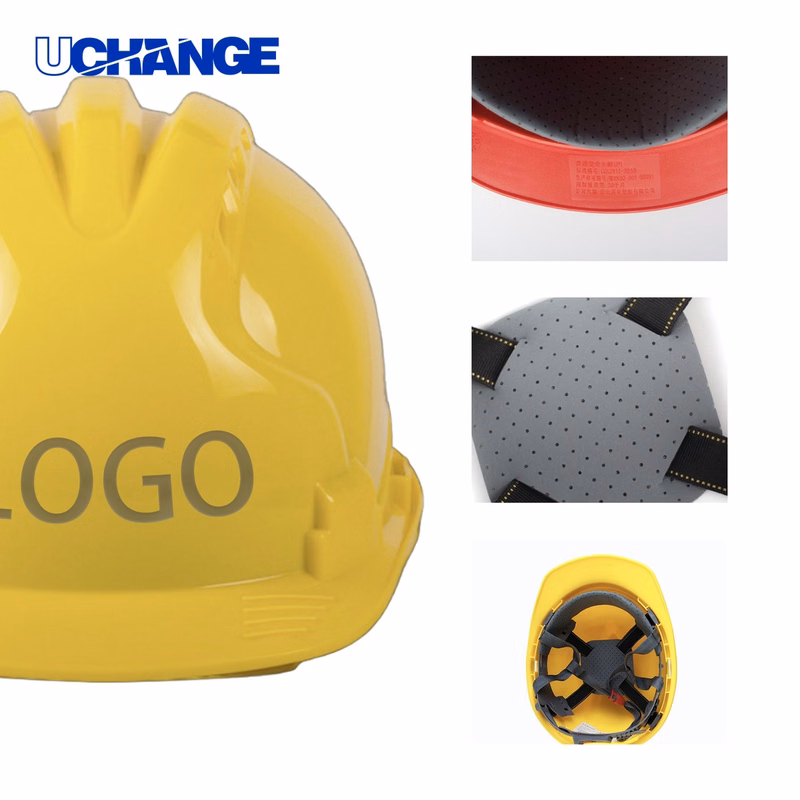 Safety Impact-Resistant Plastic Safety Helmet for Jobsite Use