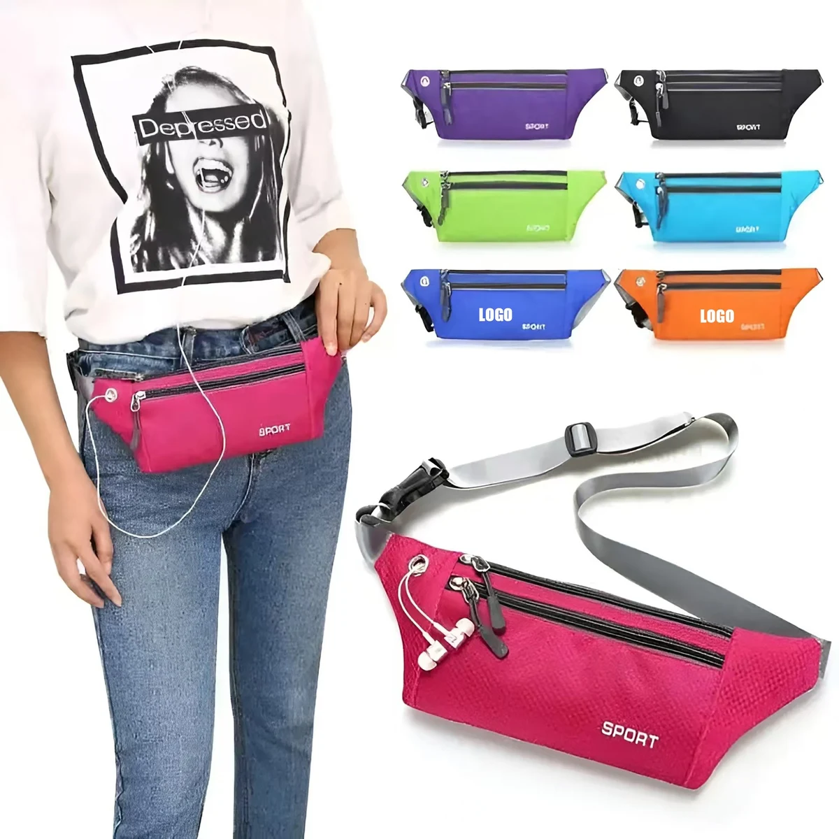 Outdoor 3 Zippered Fanny/Waist Pack 1
