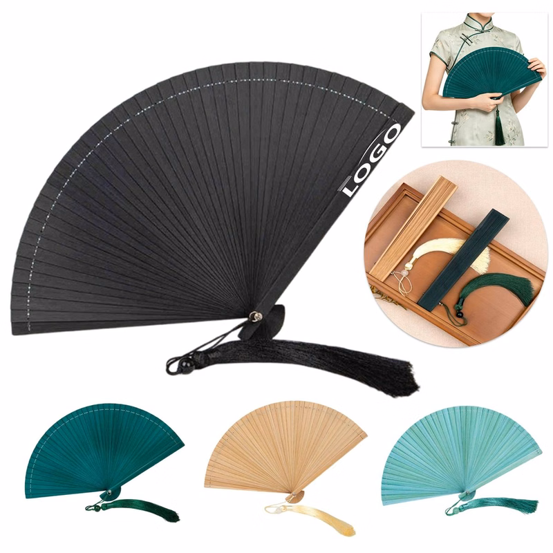 MOQ 10 Full Bamboo Folding Fan