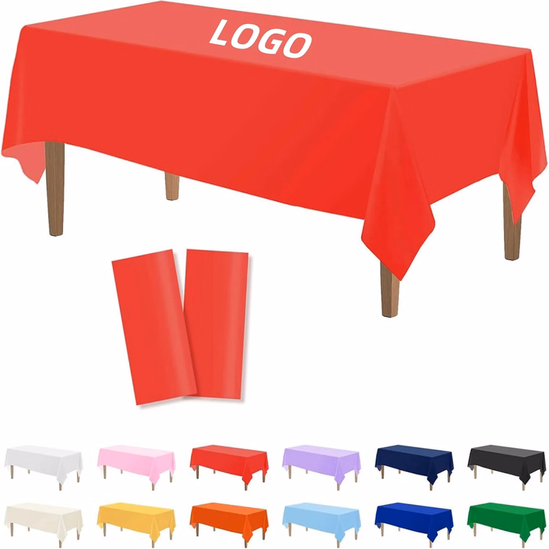 Disposable Solid-Color PEVA Thickened Enlarged Tablecloth
