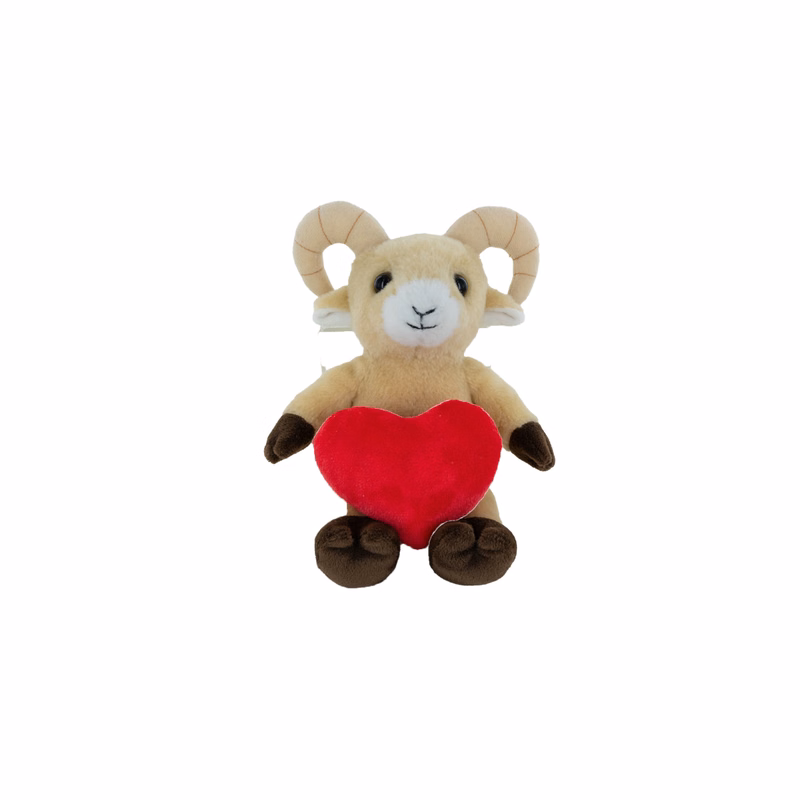 Plush Ram with Red Heart