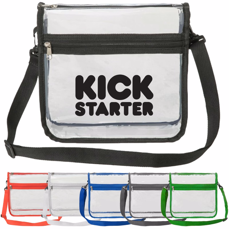 Stadium Approved Purse Tote Bag Clear PVC Transparent Crossbody Bag