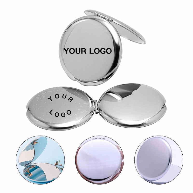 Portable Compact Mirror Metal 2.6 Inch