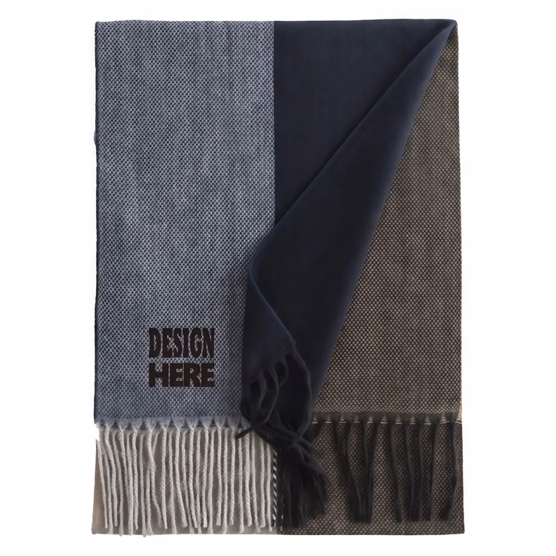 Winter Plaid Matching Imitation Cashmere Scarf Clashing Colo