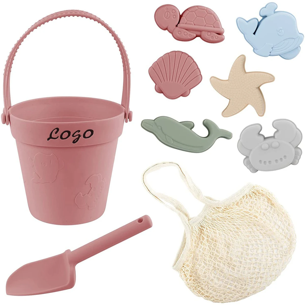 Ocean Beach Silicone Children'S Toy Set With Shovel 1