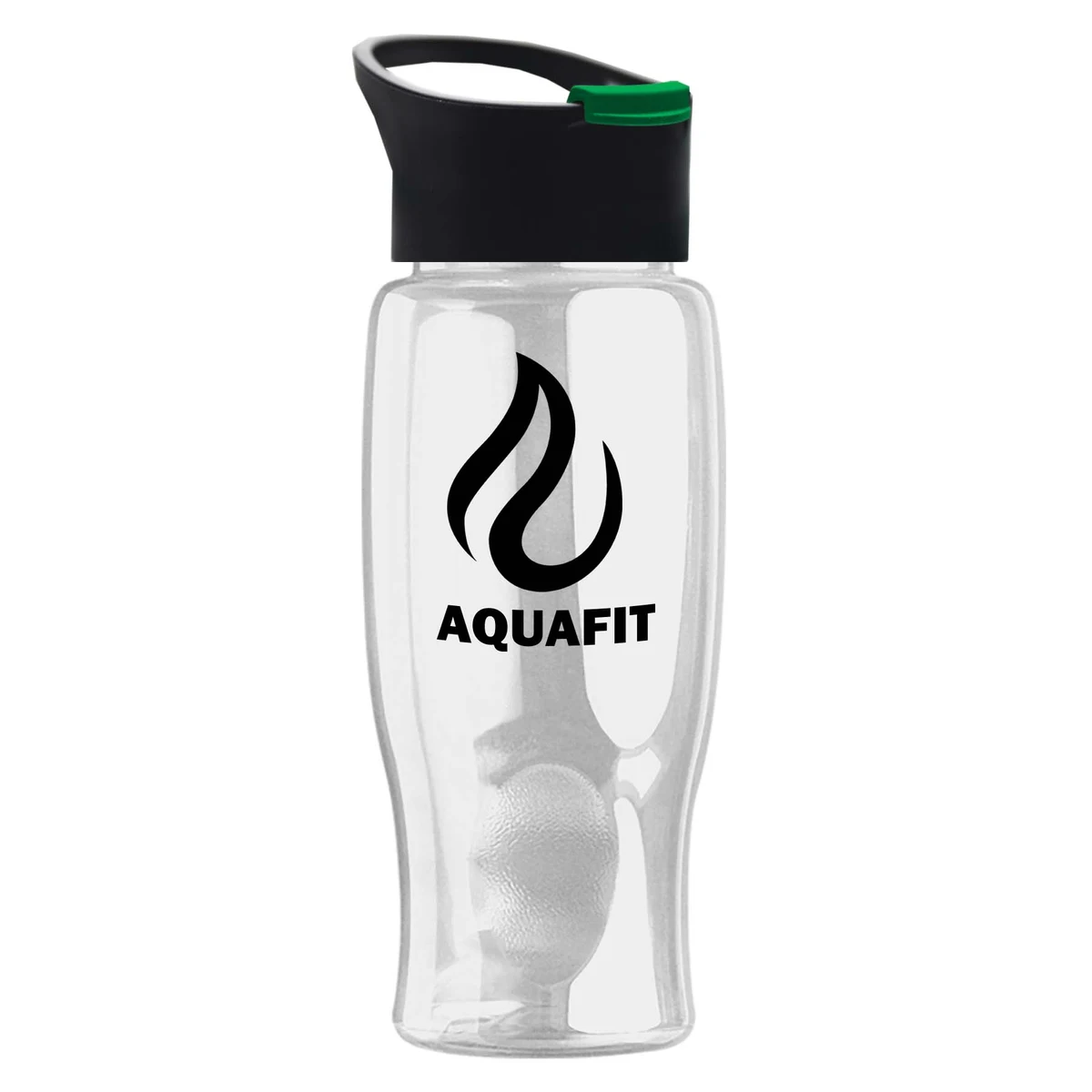 Poly-pure - 27 oz. Transparent Bottle with Pop-up 1