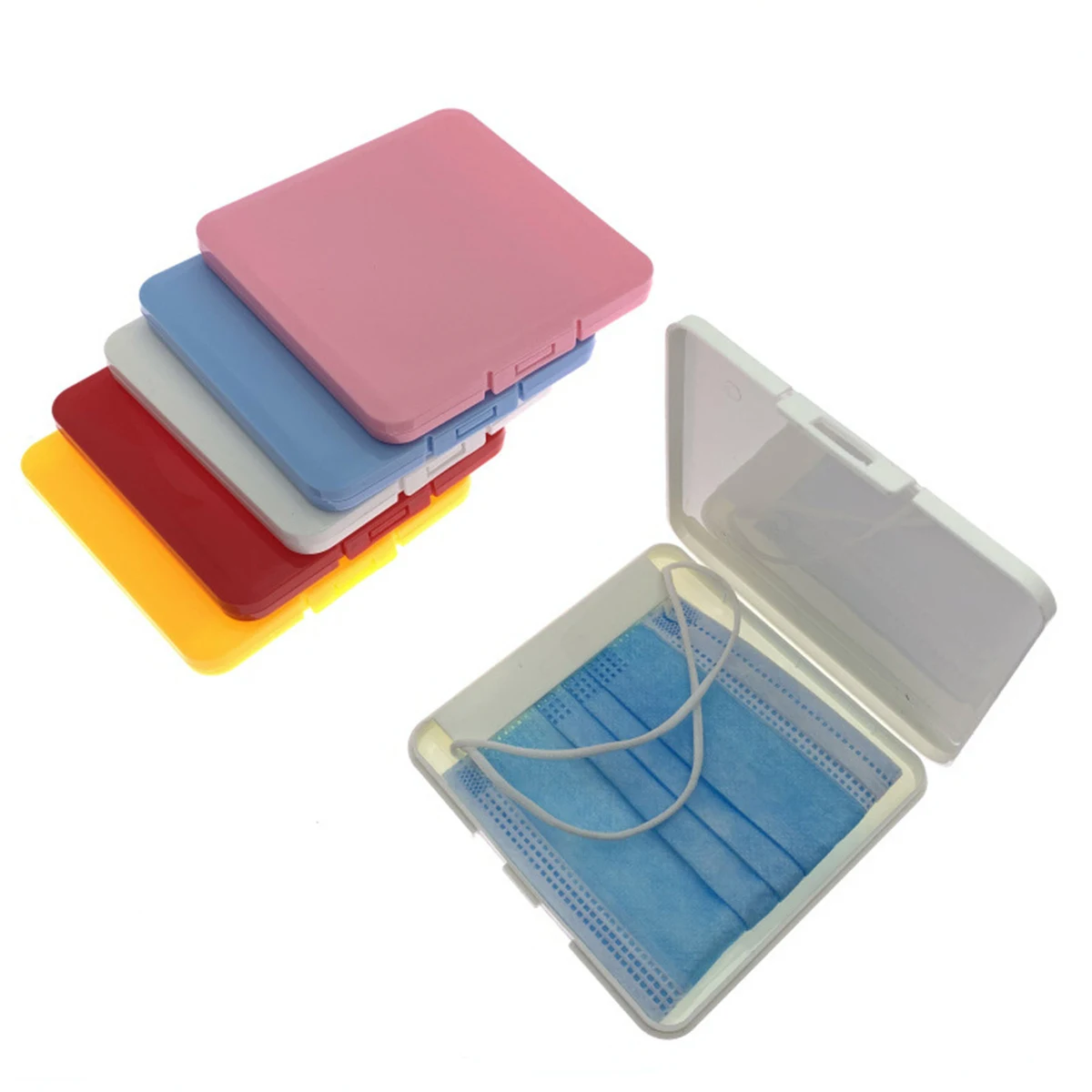 Square Face Mask Cover Container 1