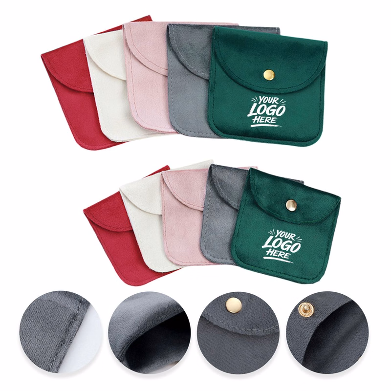 Glossy Velvet Drawstring Pouch Mini Gift Storage Bag