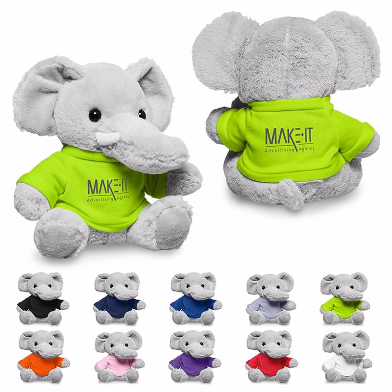 7" Plush Elephant with T-Shirt