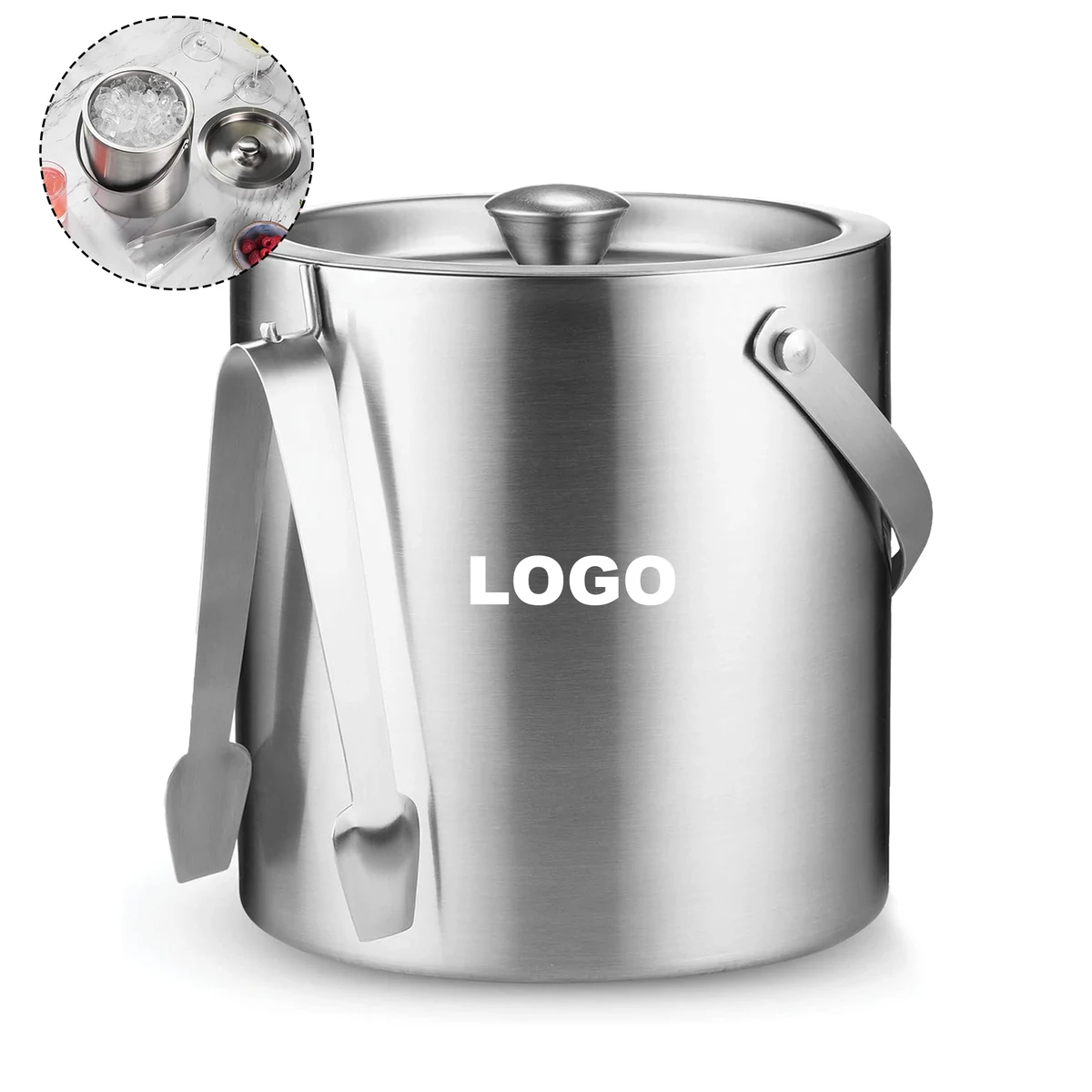 Stainless Steel Ice Bucket for Parties 1