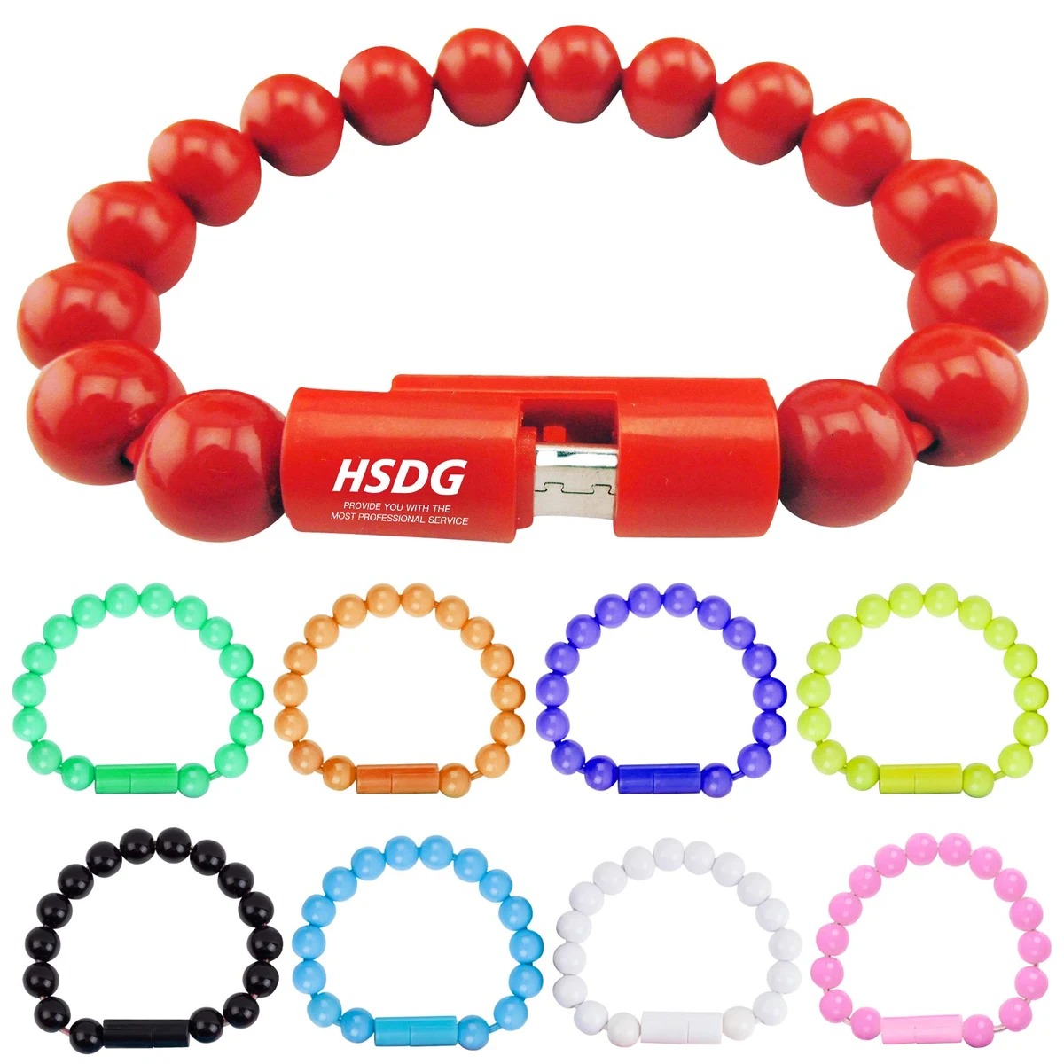Bead Bracelet USB Charging Cable 1