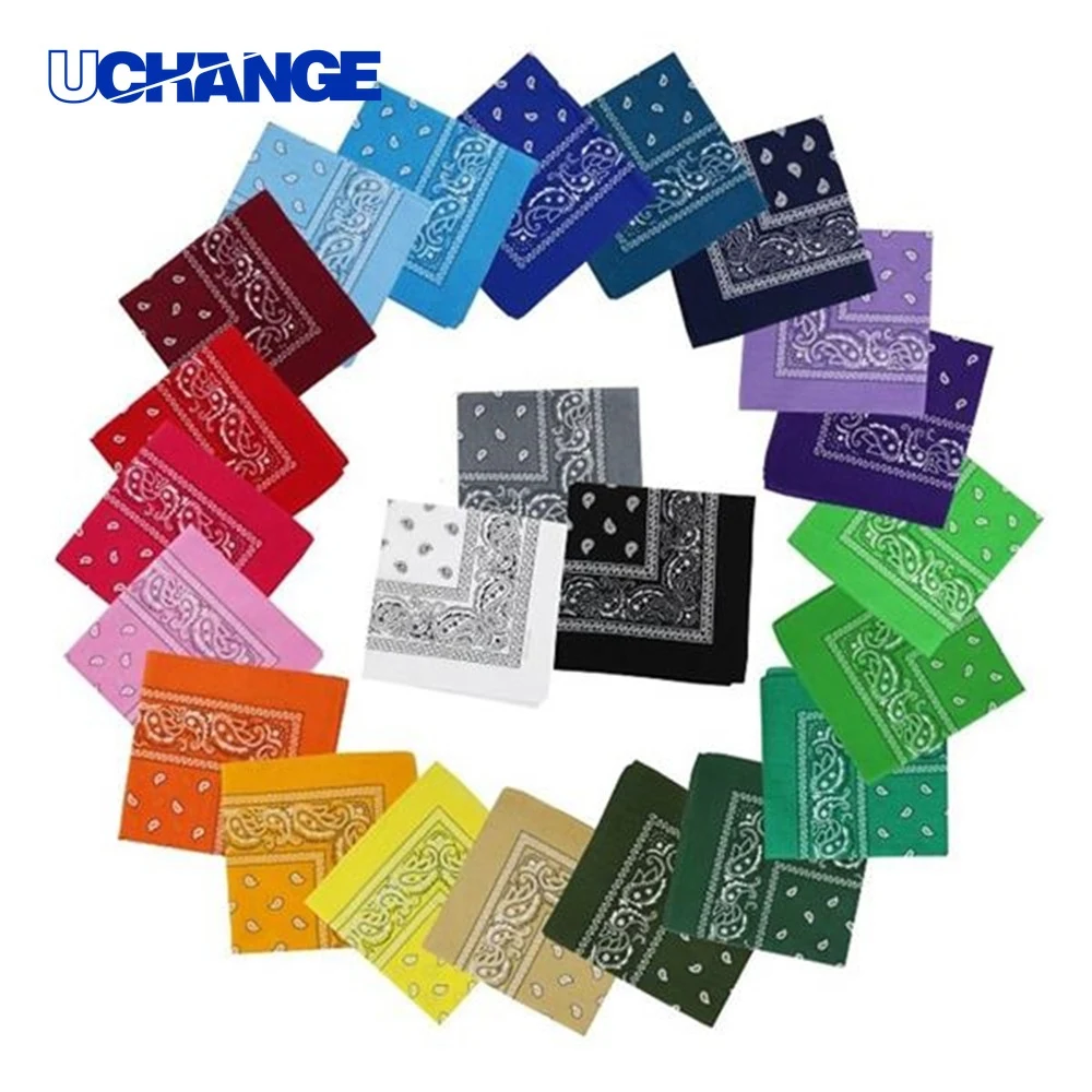 Custom Printed Cotton Square Scarf Bandana 1