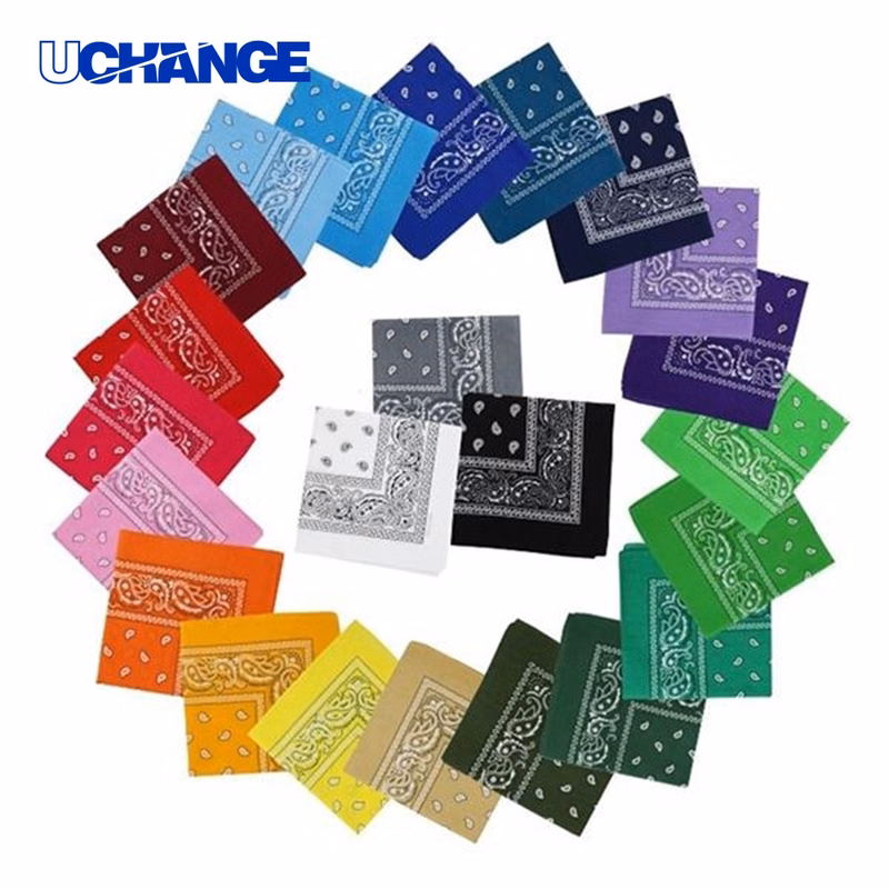 Custom Printed Cotton Square Scarf Bandana