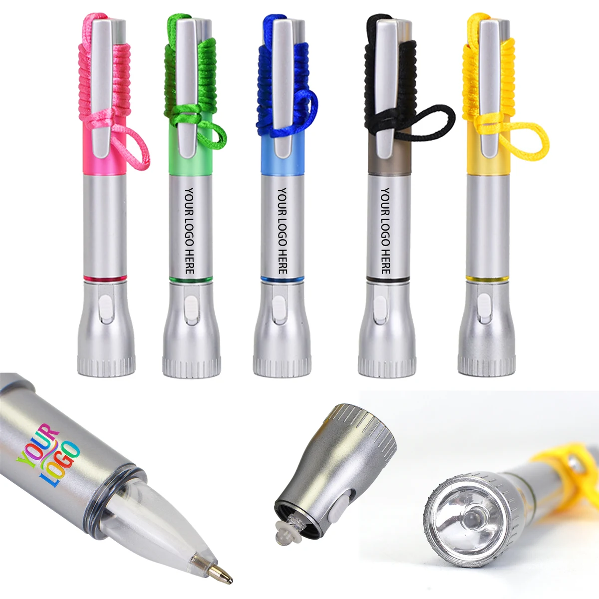 LED Pen With Lanyard, custom pen with logo imprint 1
