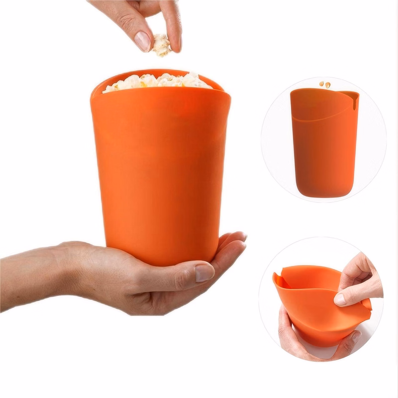 Silicone Popcorn Bucket Bowl