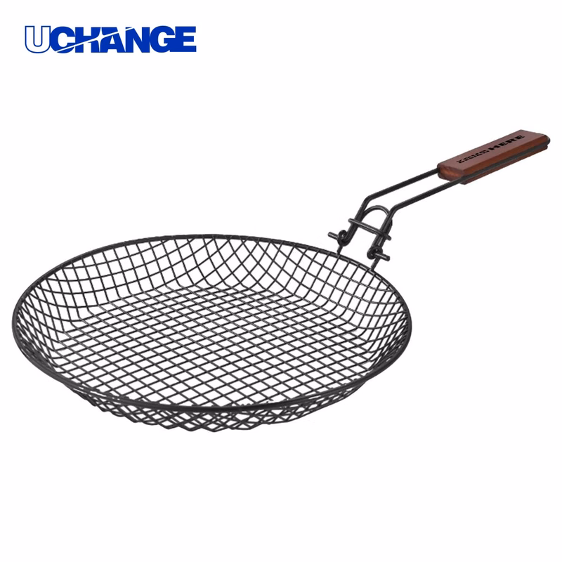 Stainless Steel Folding Grill Basket Tool for BBQ