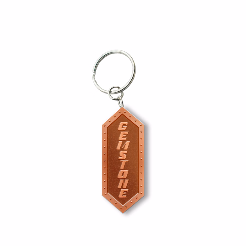 Customized Solid Iron Keychain with Antique Copper Plating