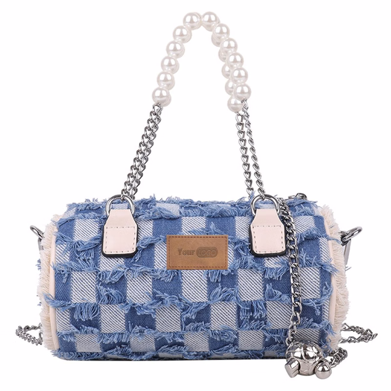 Cotton Carry cross-body small cylinder bag for women