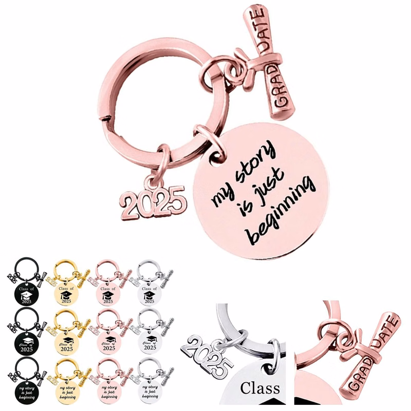 Stainless Durable School Graduation Keychain