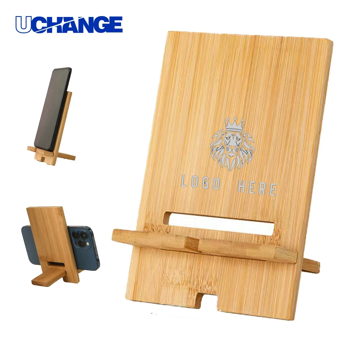 Bamboo Phone Stand Holder 1