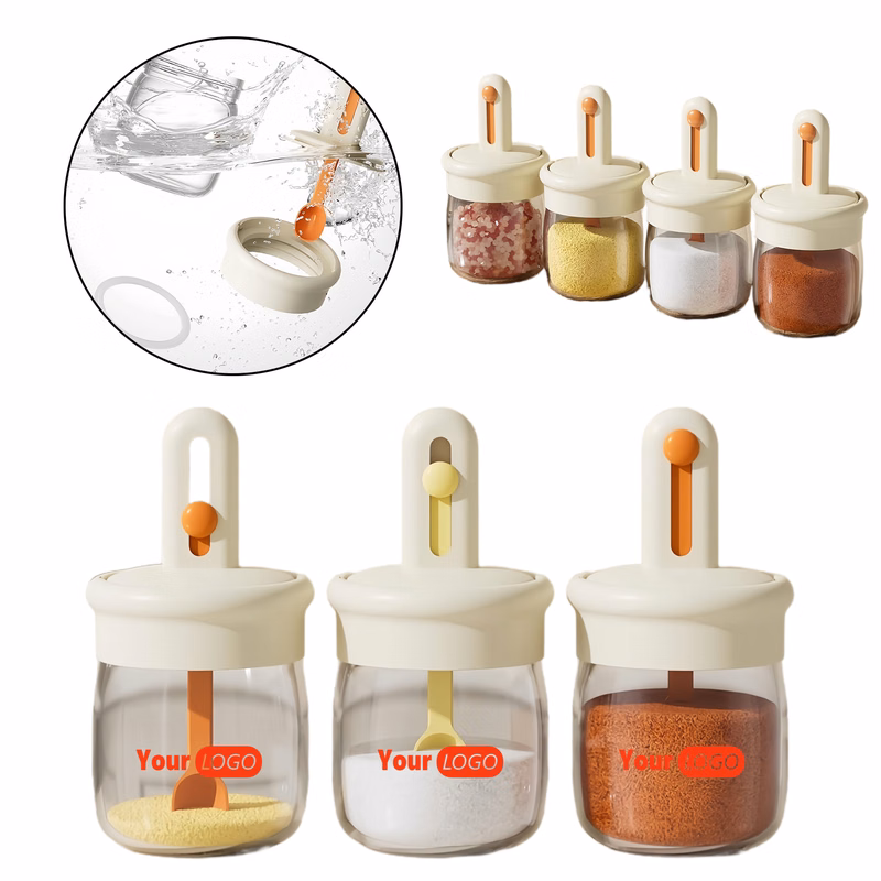 Glass Retractable Kitchen Seasoning Jar