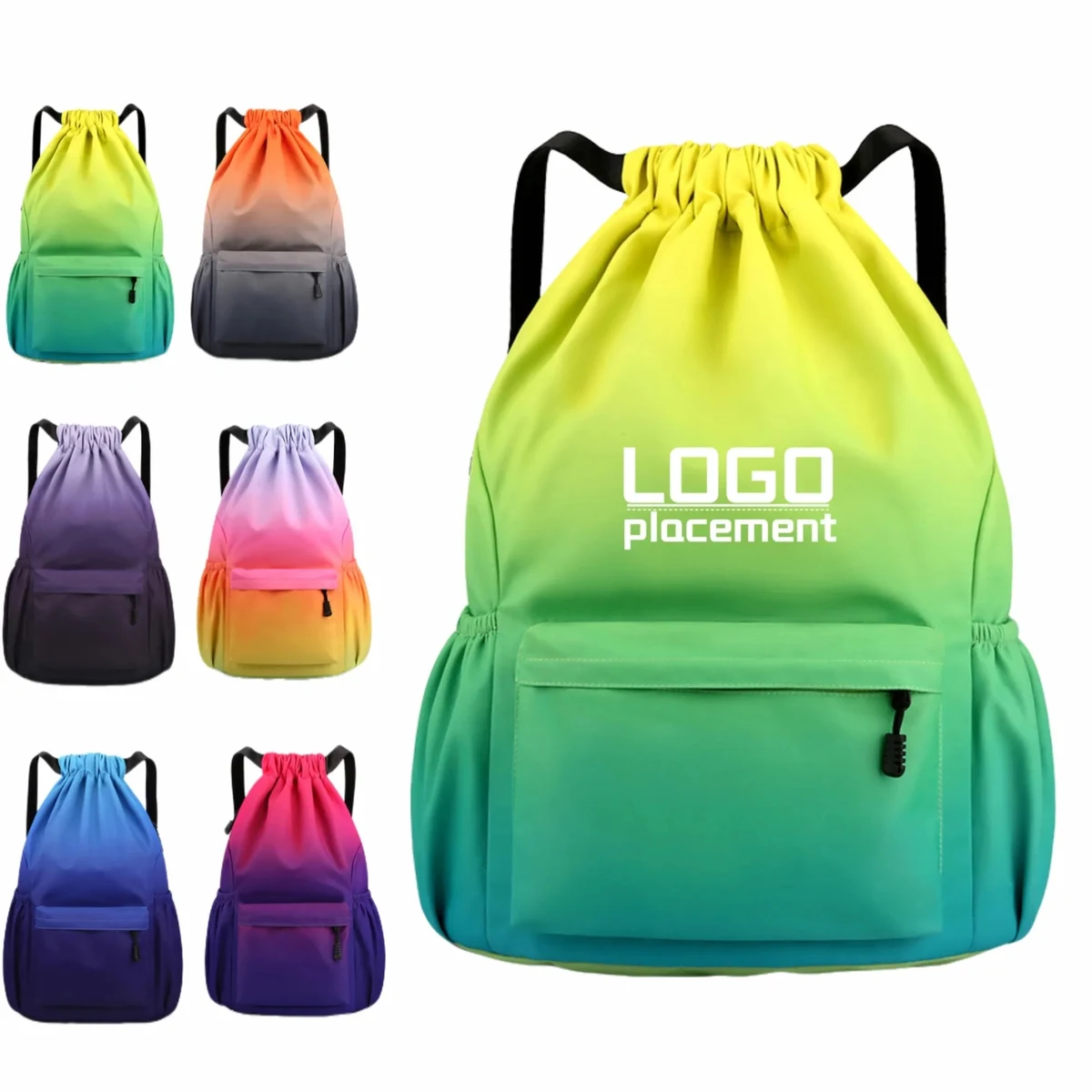 Gradient Drawstring Backpack 1