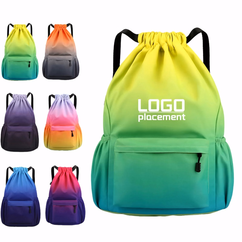 Gradient Drawstring Backpack