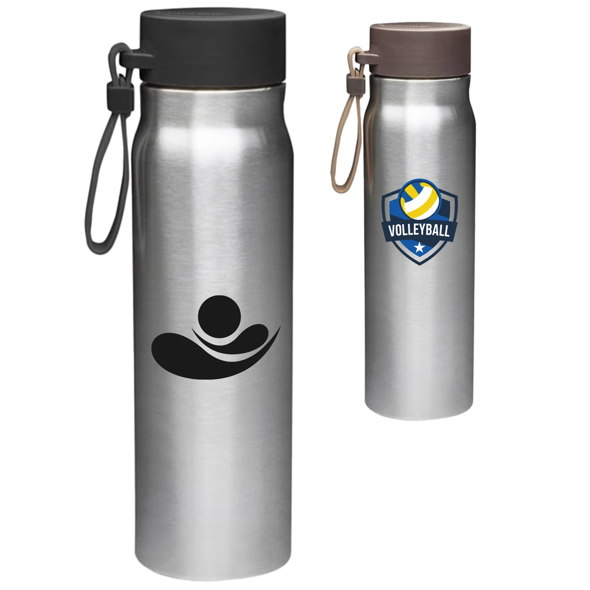 17 oz. Vacuum Insulated Water Bottles with Carrying Strap 1