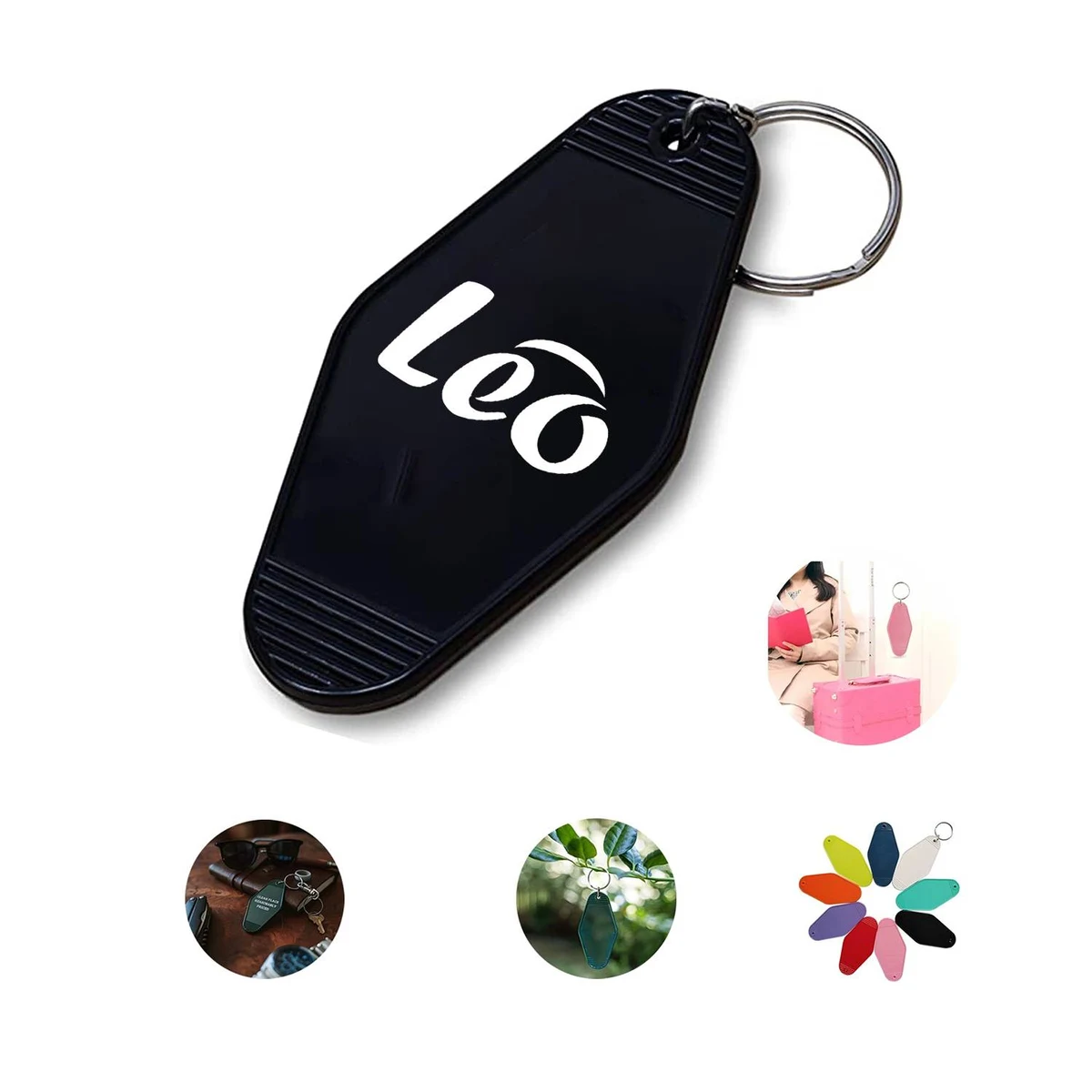 Customizable Vintage ABS Hotel Motel Keychain 1
