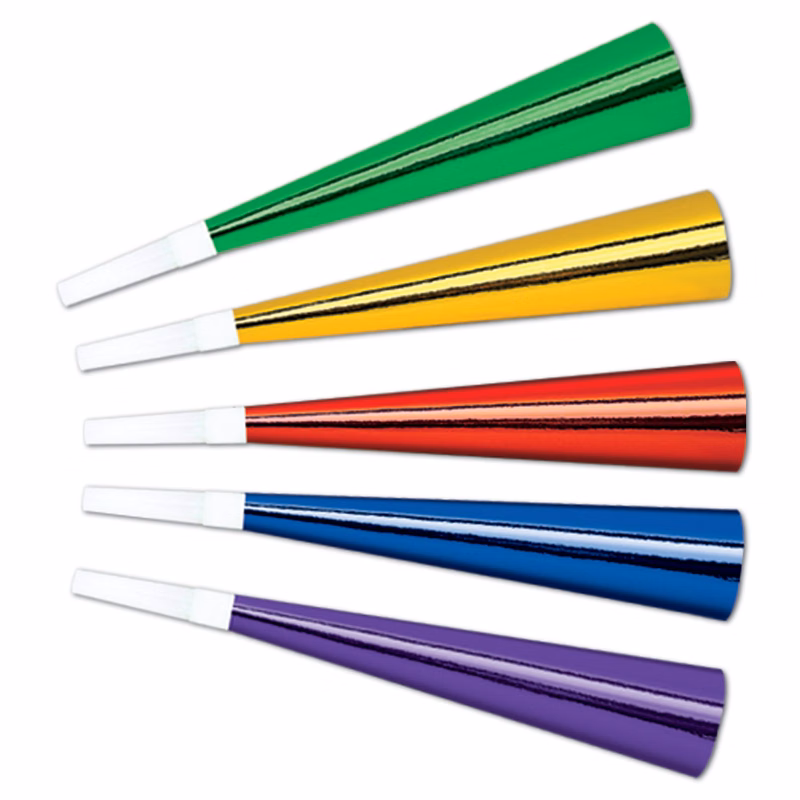 Foil Party Horns Assortment