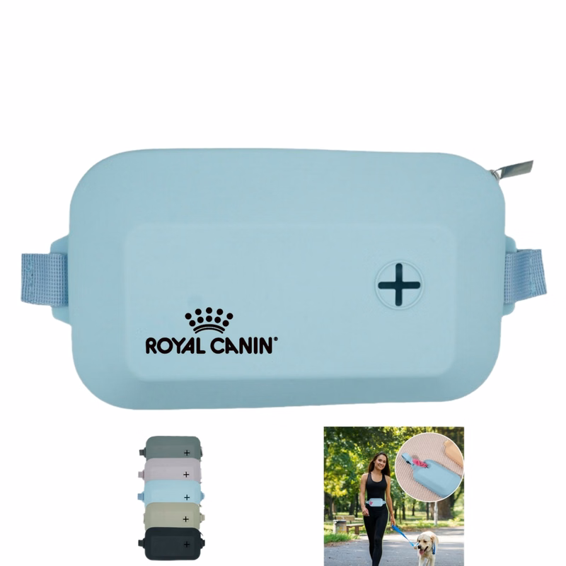 Silicone Dog Treat Pouch, Built-in Poop Bag Dispenser