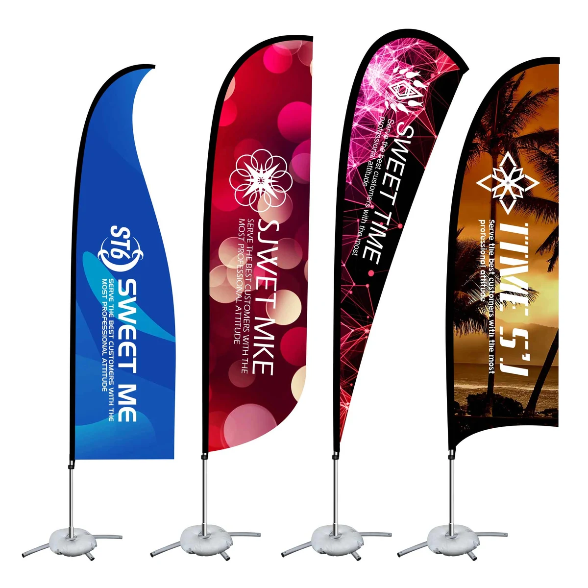 Knife-Shaped Beach Flag Advertising Flag 1