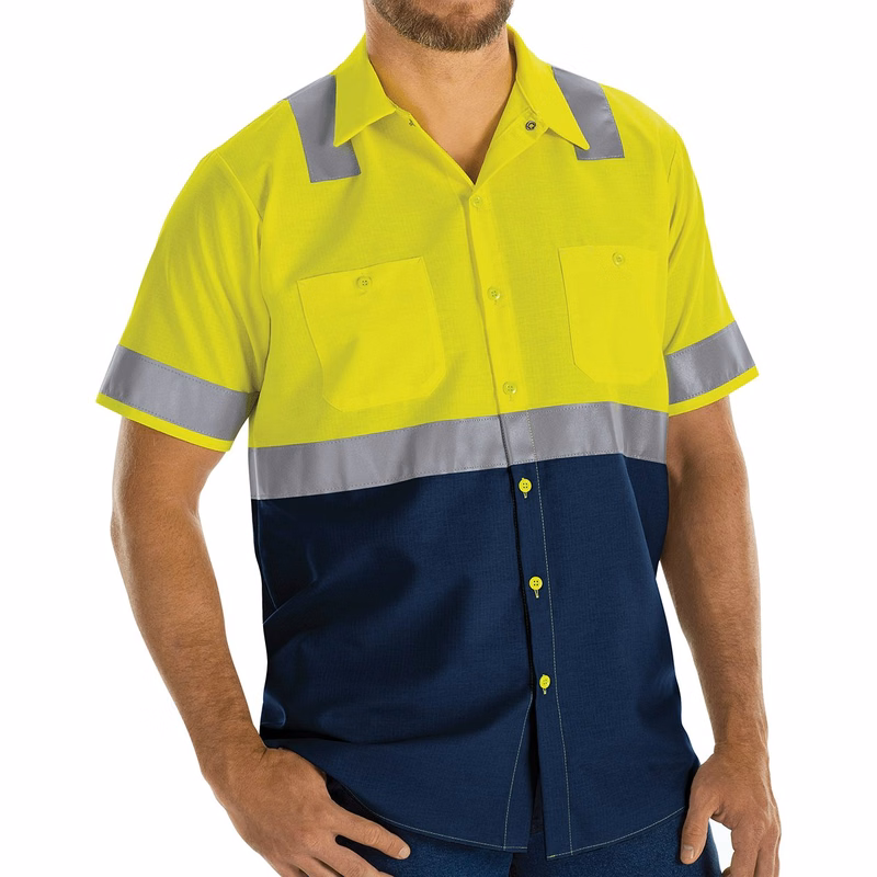 Men's Tall Enhanced & Hi-Visibility Work Shirt - SY24T