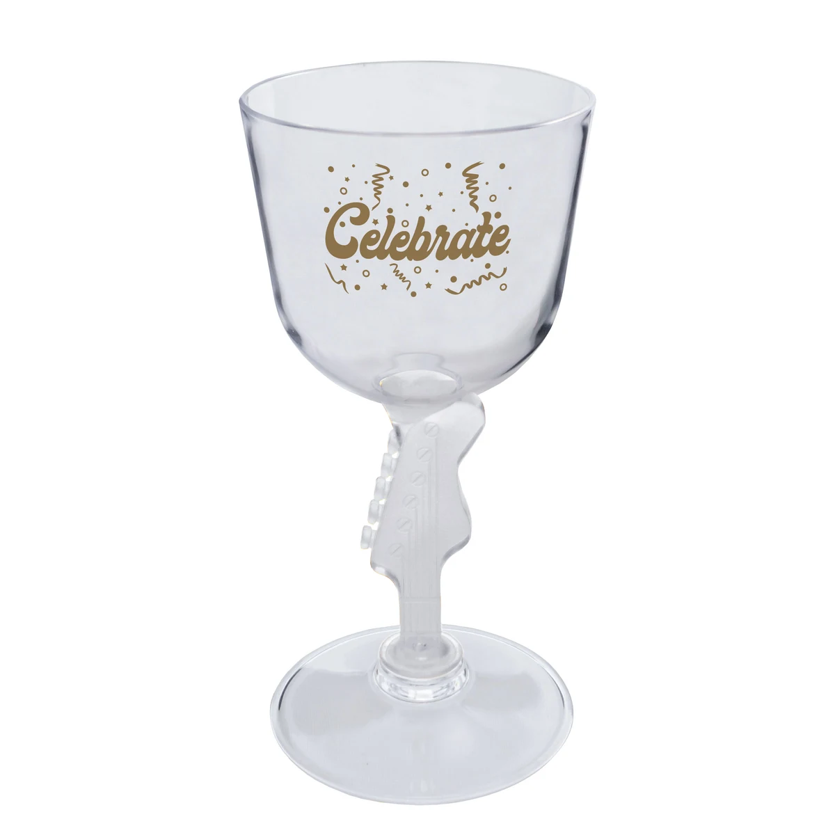 7oz Novelty Stem Plastic Wine Glass 1