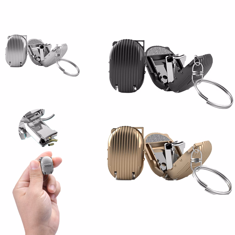 Nail Clippers With Keychain Shape Of Suitcase.
