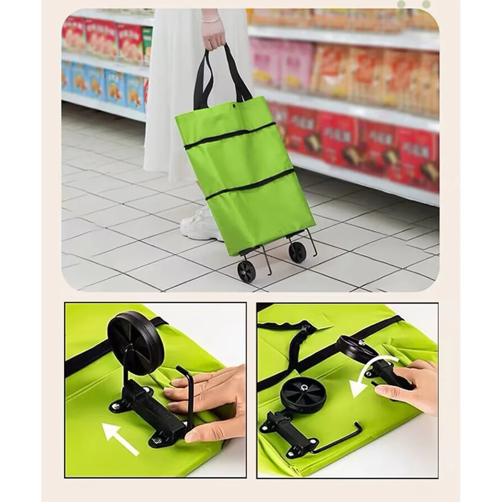 Convenient wheel tote bag 1