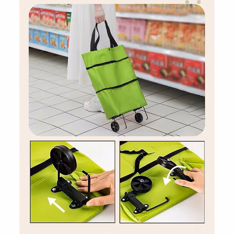 Convenient wheel tote bag