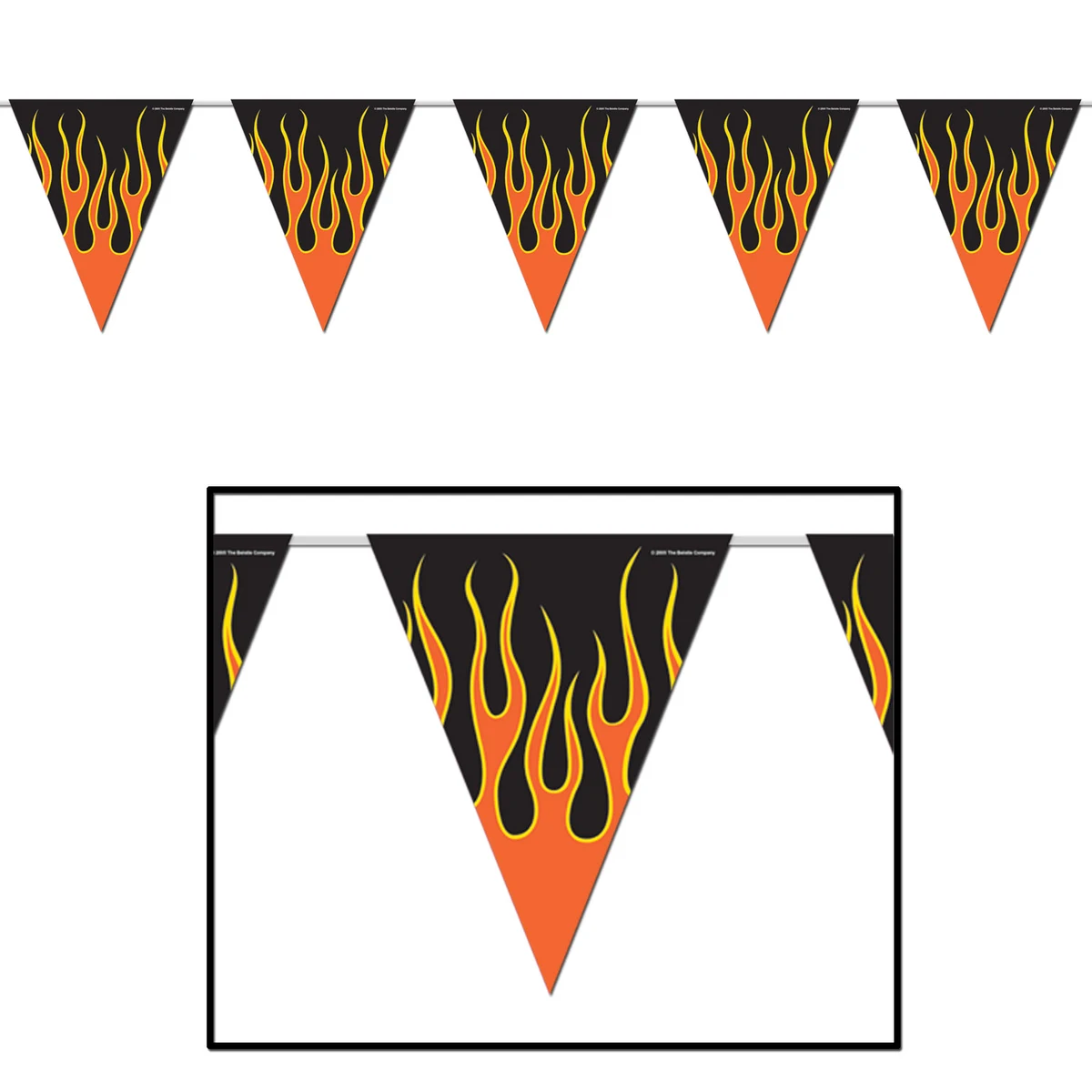 Flame Pennant Banner 1