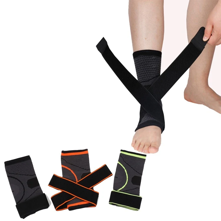 Compression wrap ankle brace 1