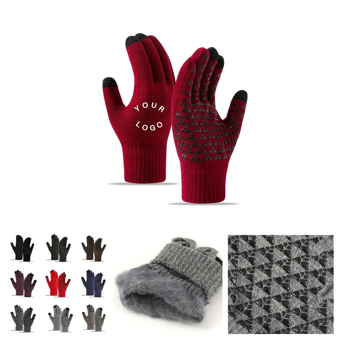 Breathable Knit Gloves for Winter Activities 1