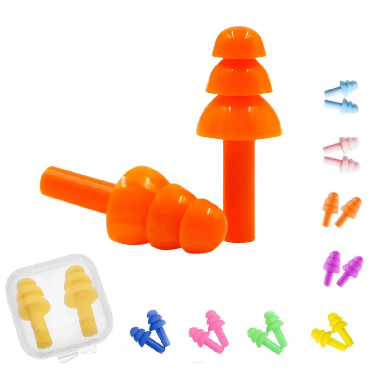Noise Reduction Silicone Earplugs 1