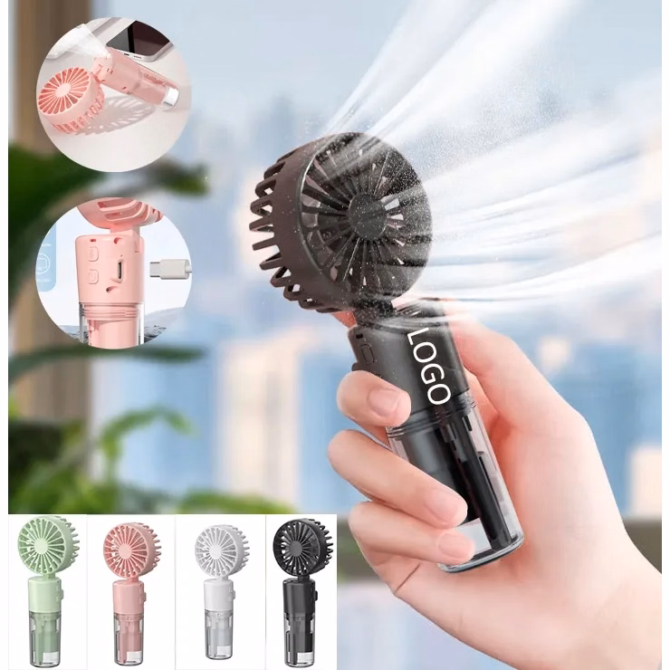 Portable Handheld Misting Fan with Logo